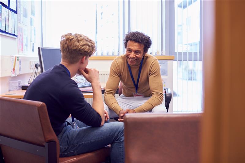 Mental Health Technician Speaking with Patient