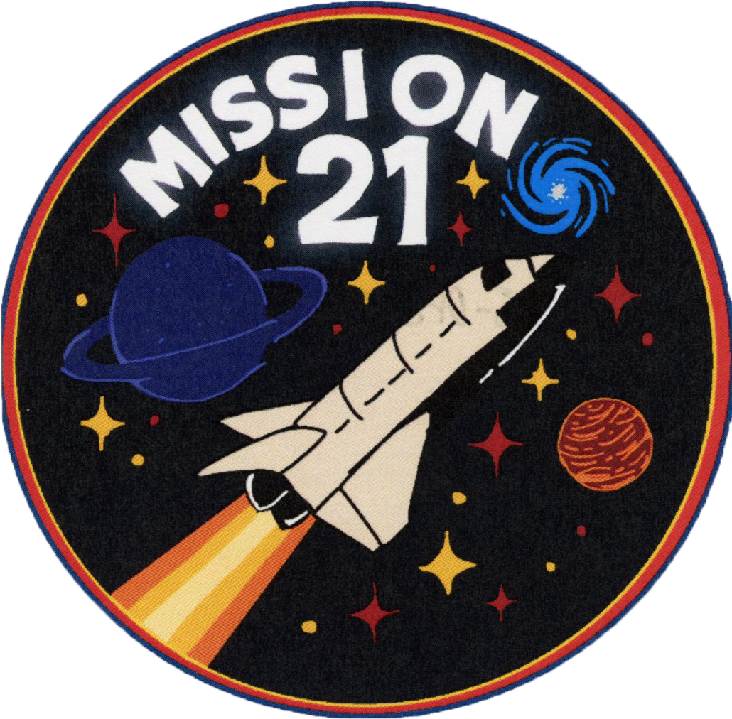 Honorable mention patch design by Christopher Avalos, eighth grade, Buffett Middle School.