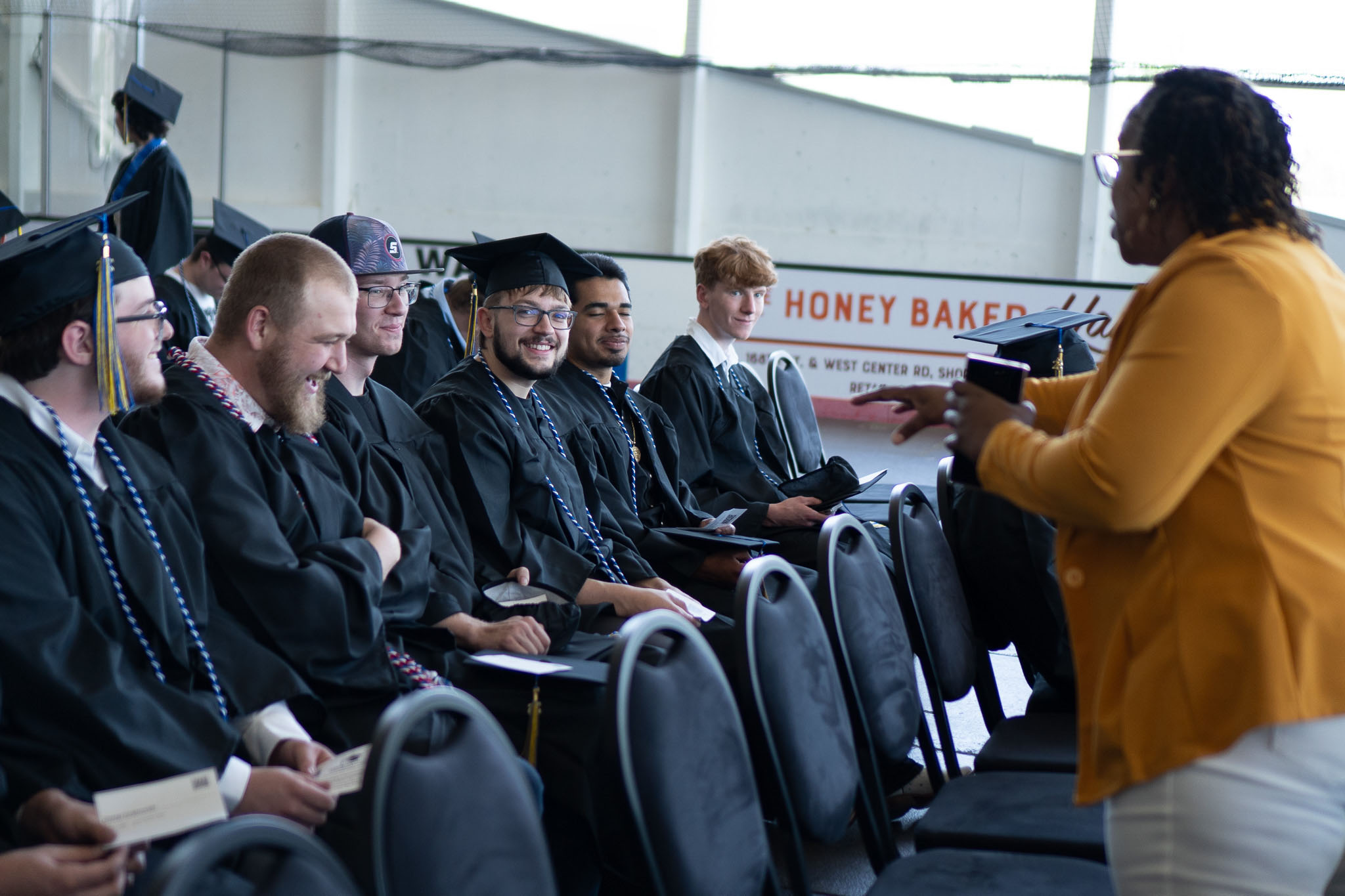 Group of student waiting for Commencement ceremony to begin