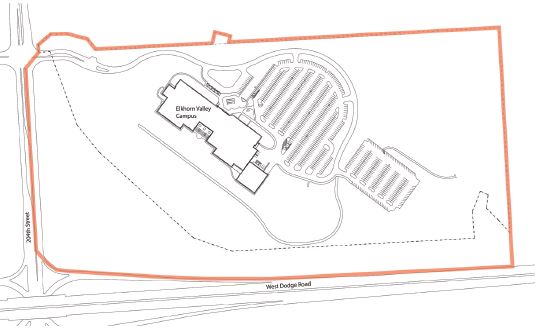 Map of Clery Boundary for Elkhorn Valley Campus