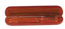 Rosewood Wooden Pen Case With 2 Rosewood Pen Set